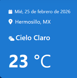 Main weather view showing current temperature, city, and weather conditions
